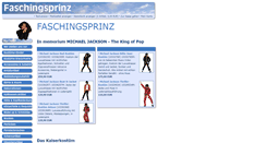 Desktop Screenshot of faschingsprinz.at